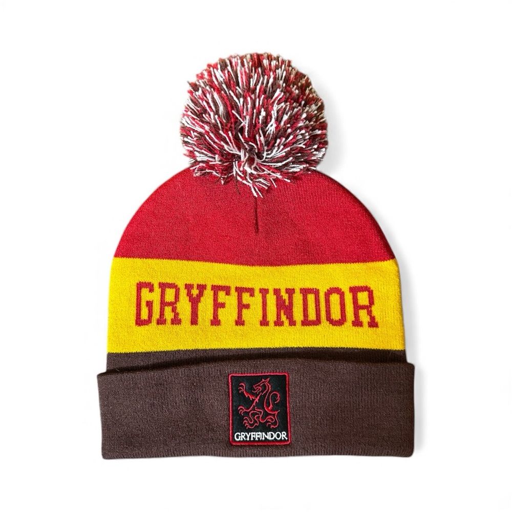 HARRY POTTER Gryffindor pompom hat, one size, unisex, NWOT